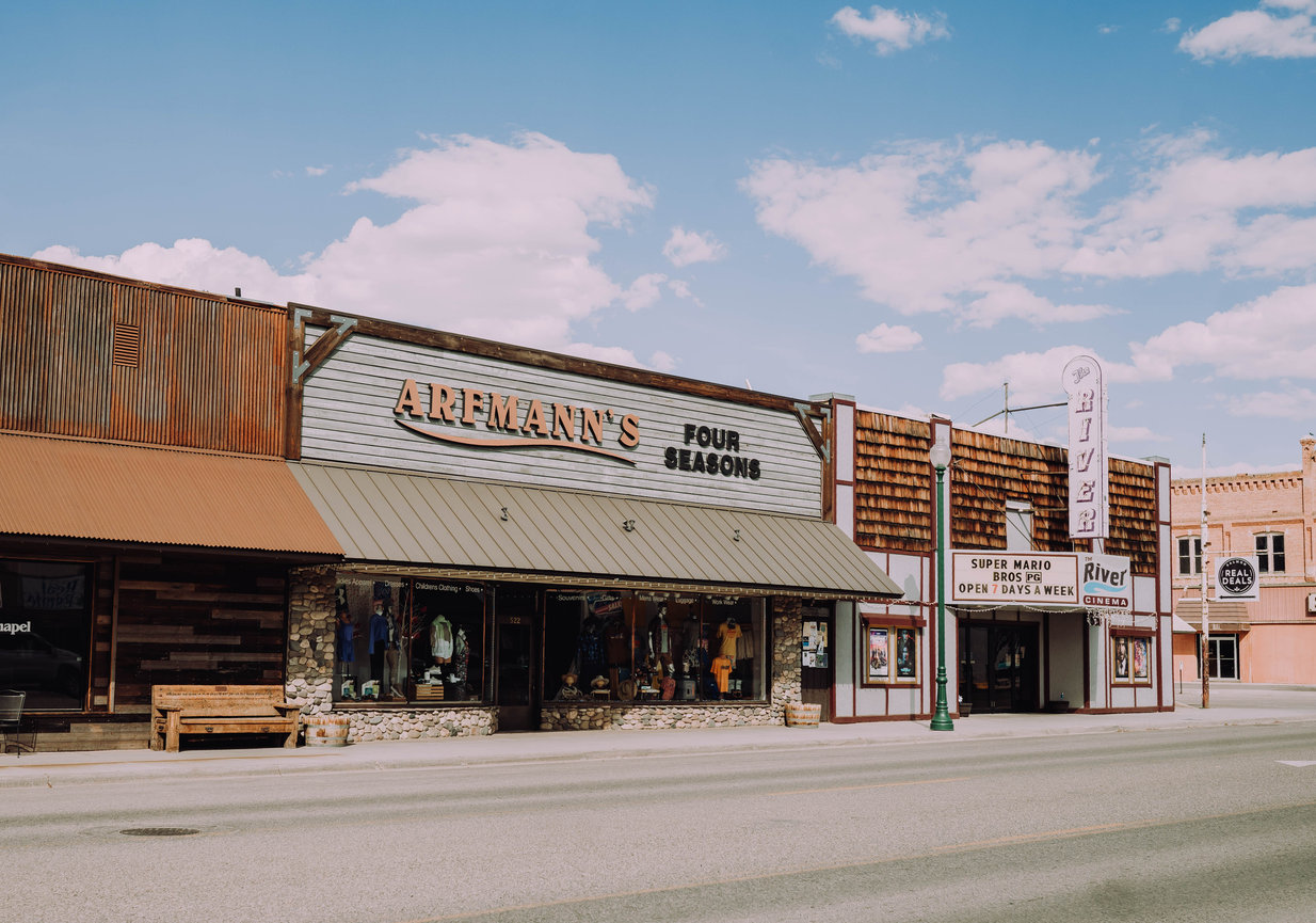 Arfmann’s Four Seasons storefront on Main Street in Salmon