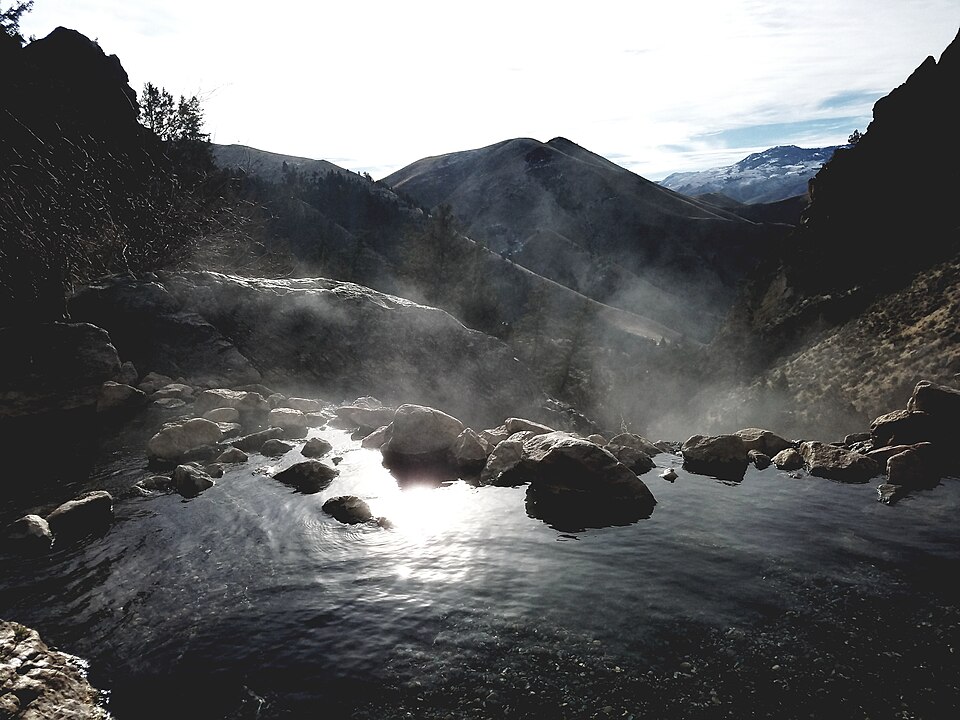 Natural pools at Goldbug Hot Springs