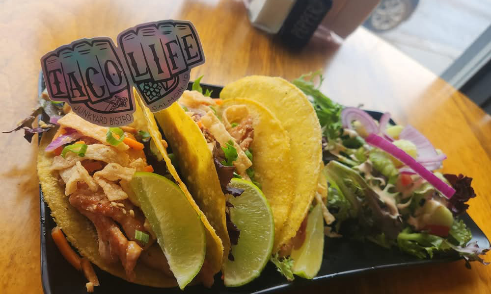 Tacos photographed by Junkyard Bistro