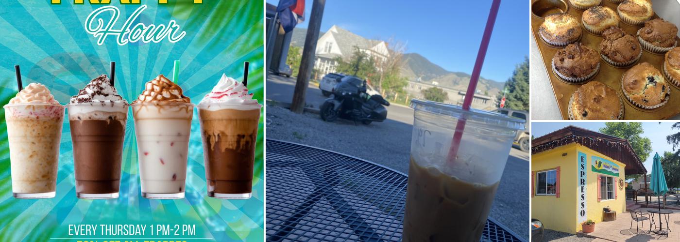 Rise And Shine Espresso drinks and storefront